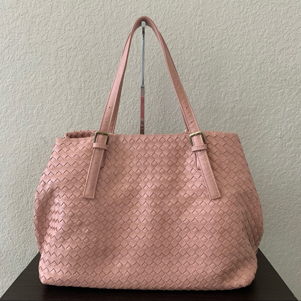Pink Woven Tote